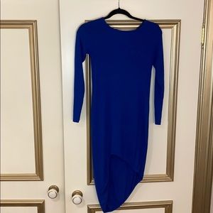 Indah royal blue midi dress.